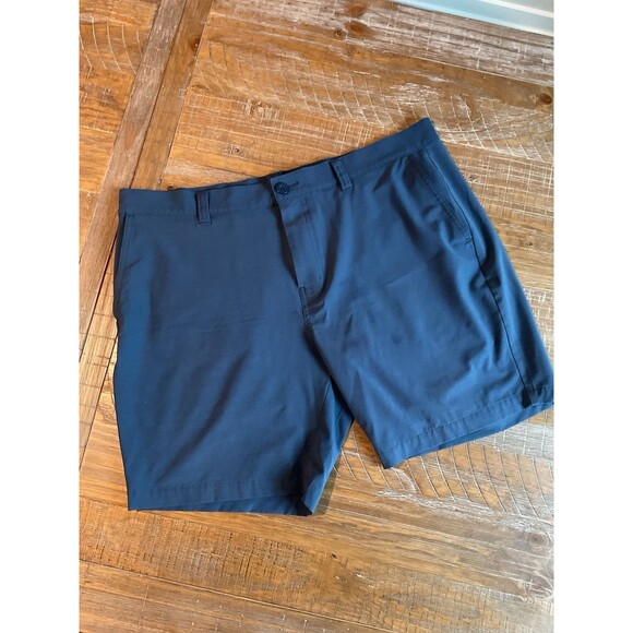 Mens Golf Shorts 40 Travis Matthew Dark Blue Flat Front Athletic - Picture 1 of 6